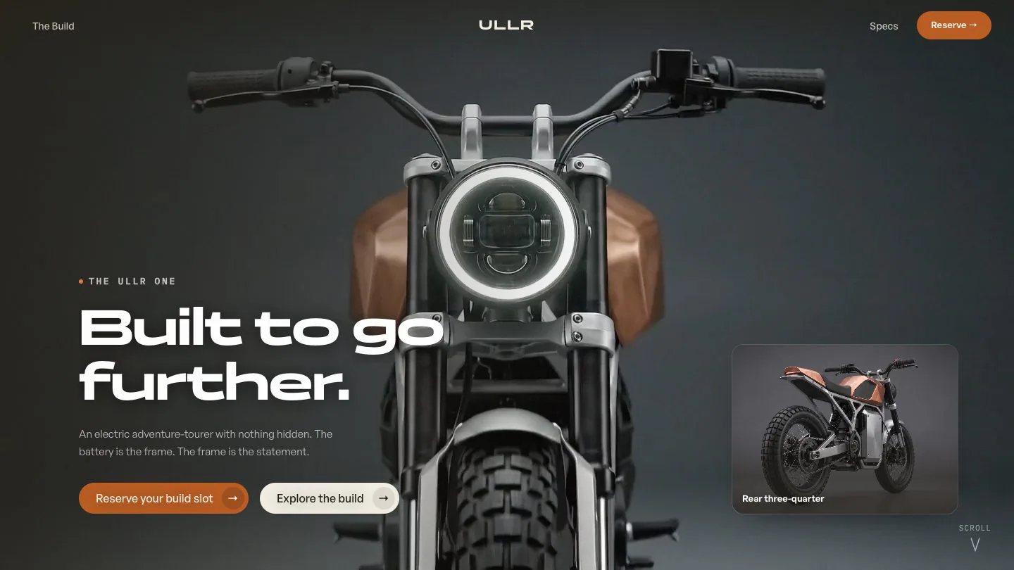 ULLR — live website designed and built by Aman Nagina