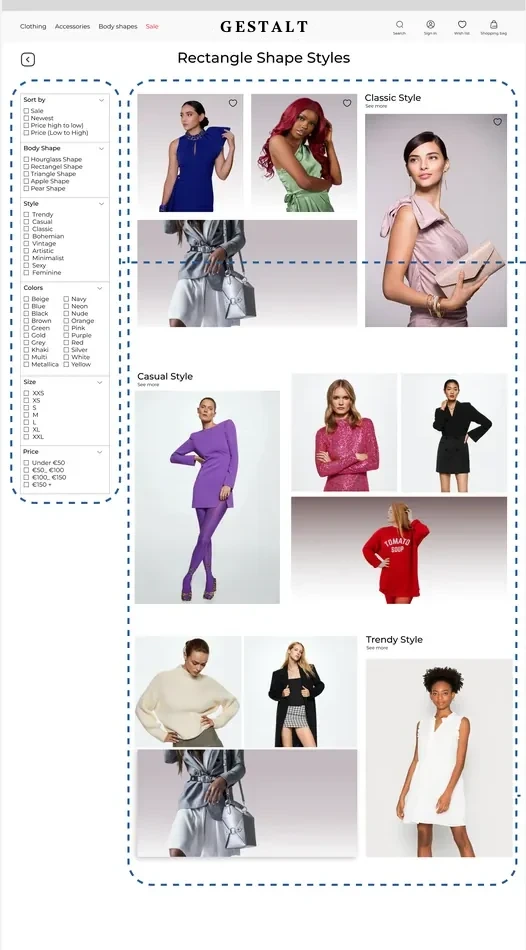 Clothes for your shape, before iteration